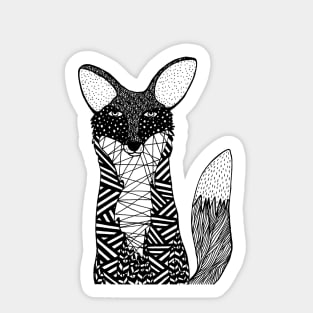 Pen and Ink Fox Sticker